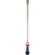 VEVOR 2ton Snatch Block with Chain, 4400 lbs Capacity Snatch Rigging Block, 3\'\' Single Sheave Block w/Swivel Hook, G70 Chain, Fit 3/8\'\' Wire Cable Heavy Duty for Pulling Wrecker Roll Back Recovery