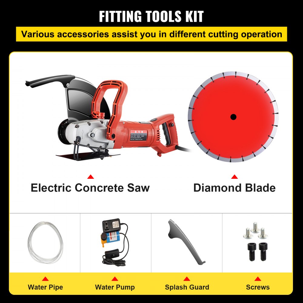 VEVOR Electric Concrete Saw, 14