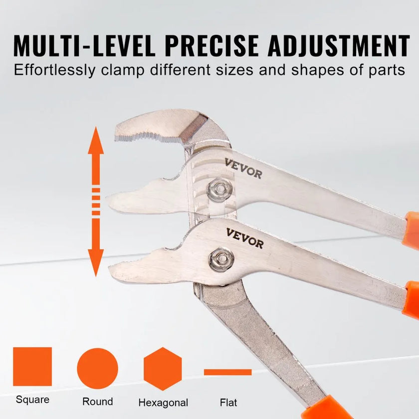 VEVOR Pliers Set, 8-Piece, High Carbon Steel, 12