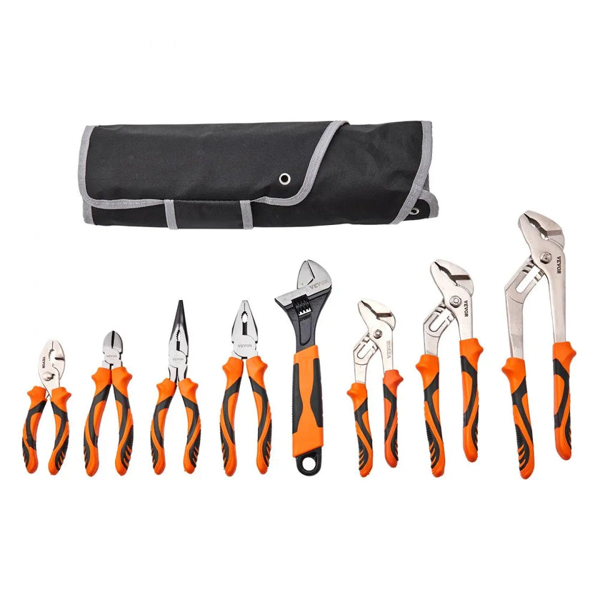 VEVOR Pliers Set, 8-Piece, High Carbon Steel, 12