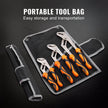 VEVOR Groove Joint Pliers Set, 3-Piece 12/10/8 inch, Heat-Treated High Carbon Steel Water Pump Pliers, Button Quick Adjustable Pliers for Home Repair, Gripping, Nuts, Bolts, Pipes, Fittings