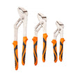 VEVOR Groove Joint Pliers Set, 3-Piece 12/10/8 inch, Heat-Treated High Carbon Steel Water Pump Pliers, Button Quick Adjustable Pliers for Home Repair, Gripping, Nuts, Bolts, Pipes, Fittings