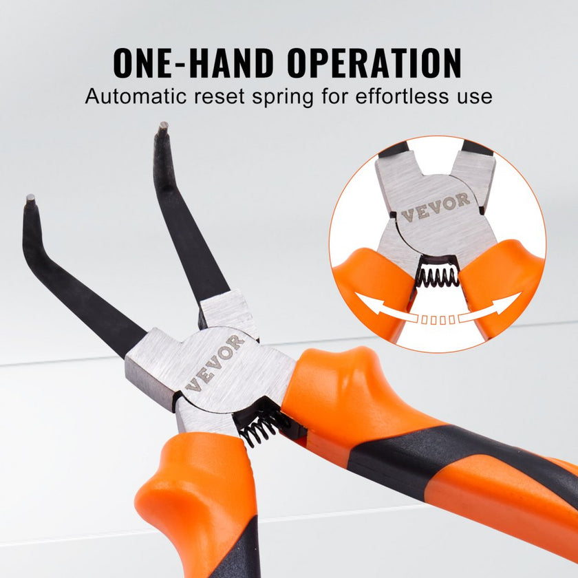 VEVOR Snap Ring Pliers Set, 4-Piece 0.07