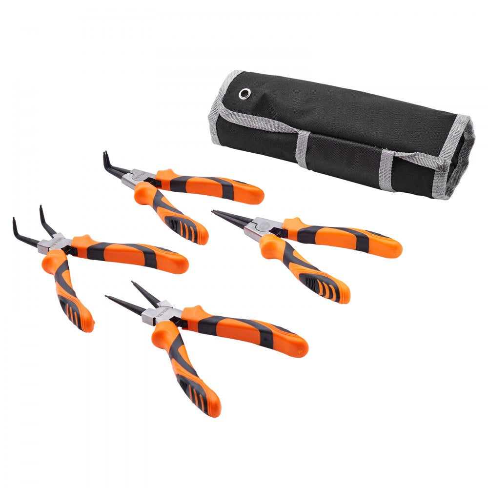 VEVOR Snap Ring Pliers Set, 4-Piece 0.07