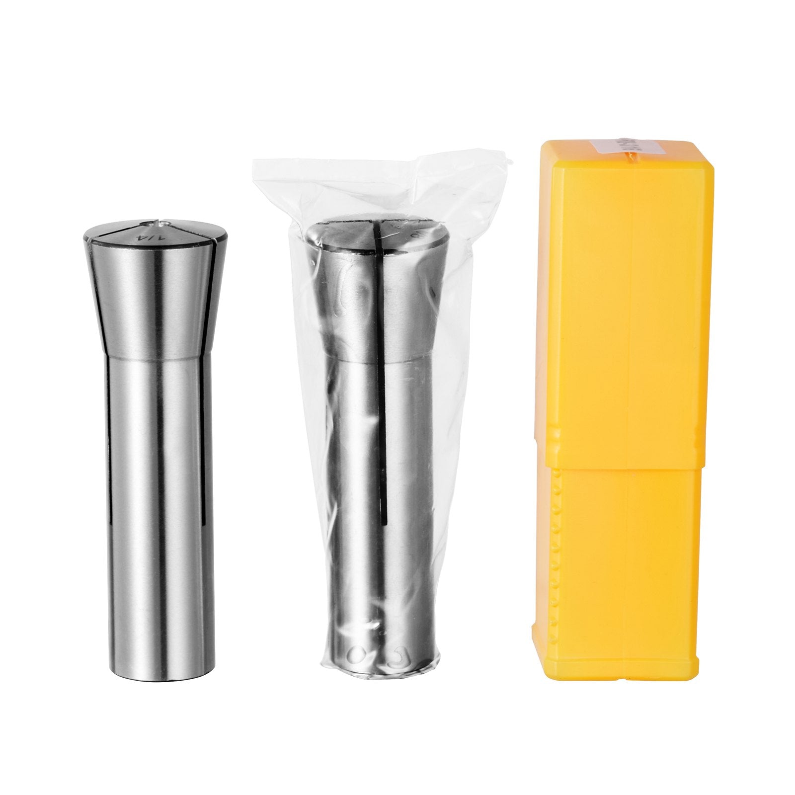 VEVOR 13 pcs Precision R8 Collet Set, 1/8'' - 7/8'', 45# Alloy Steel Mill Collet Chuck 0.0012