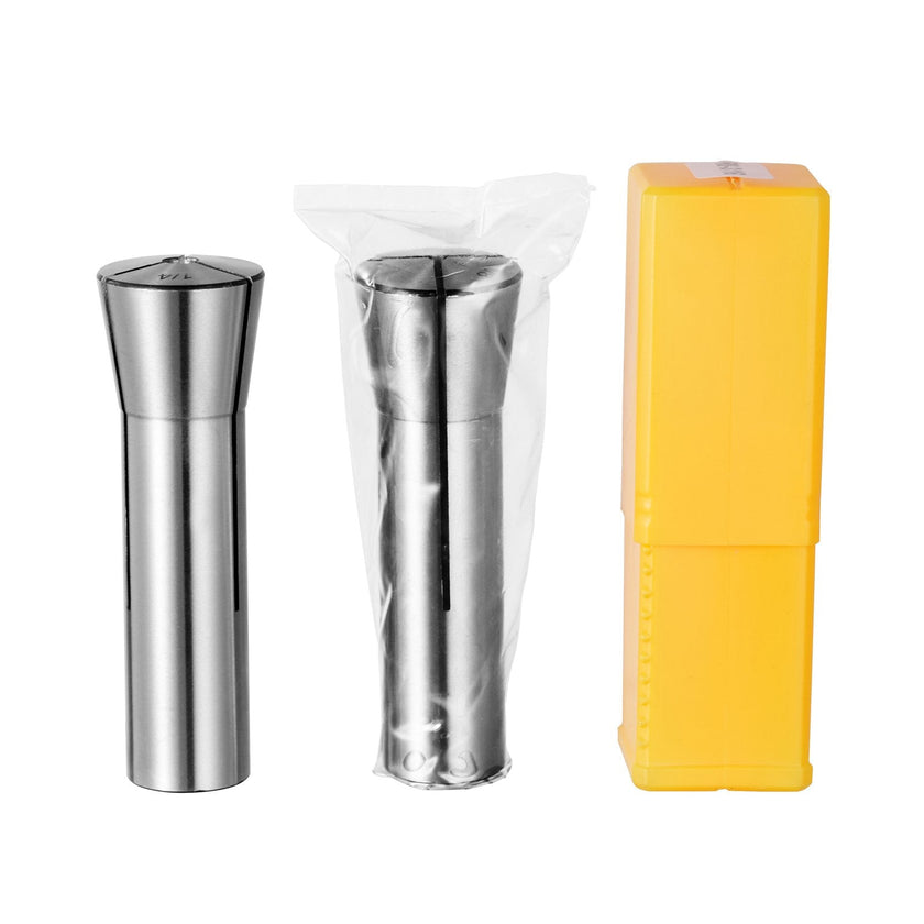 VEVOR 13 pcs Precision R8 Collet Set, 1/8'' - 7/8'', 45# Alloy Steel Mill Collet Chuck 0.0012