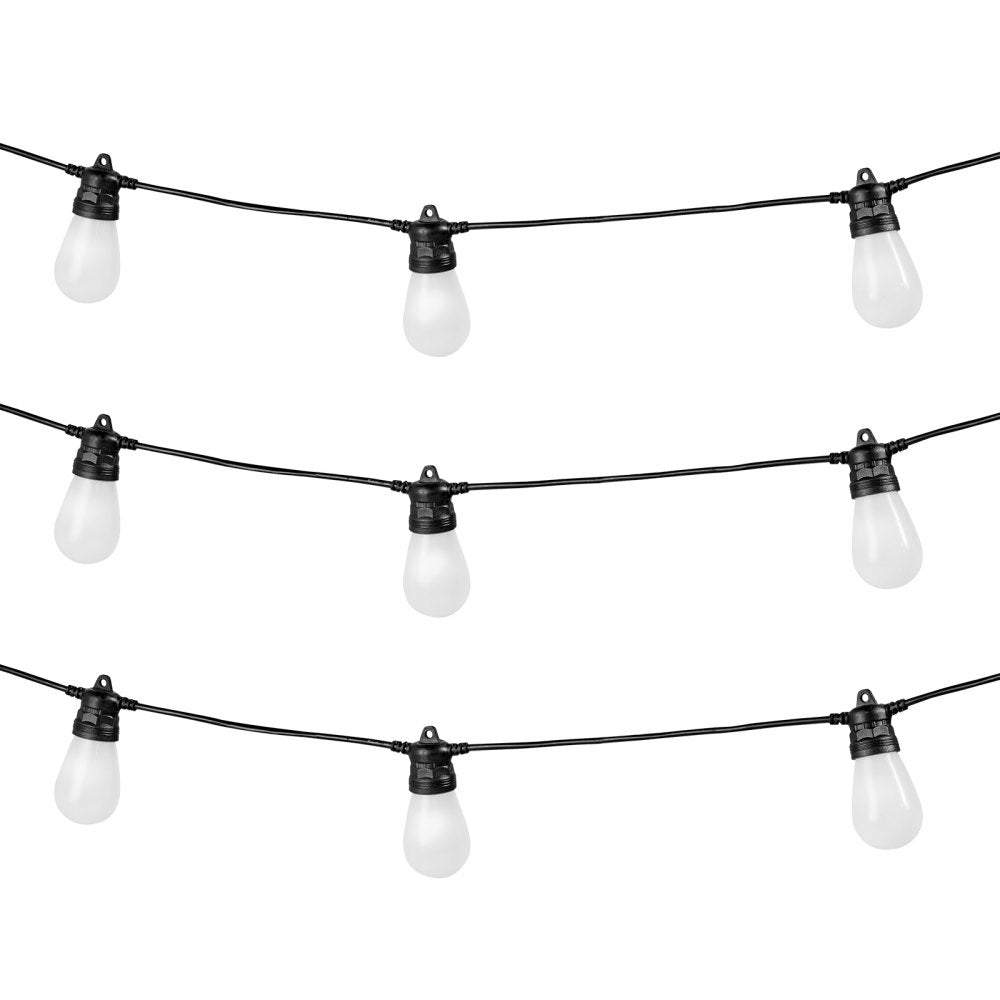 VEVOR 100FT RGB Outdoor String Lights Waterproof Patio Lights with APP Control