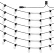VEVOR 100FT RGB Outdoor String Lights Waterproof Patio Lights with APP Control
