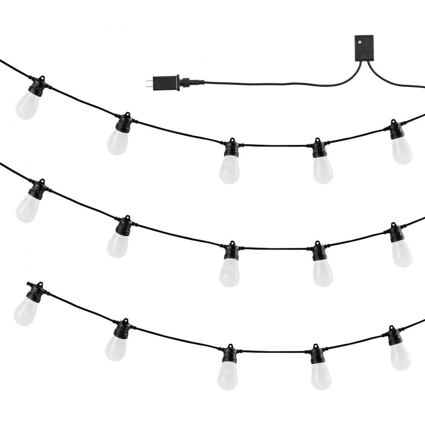 VEVOR 50FT RGB Outdoor String Lights Patio Waterproof Lights with APP Control