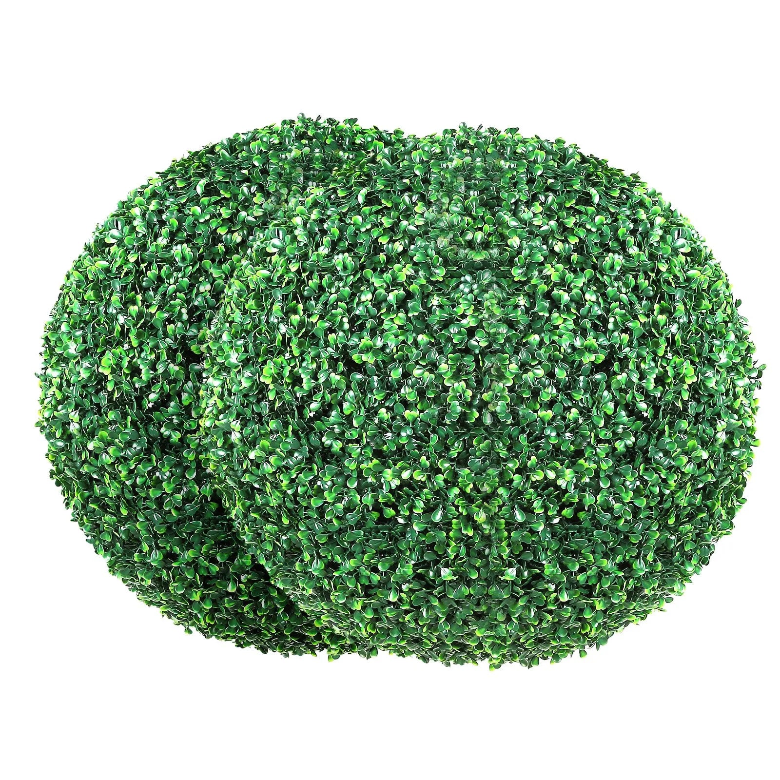 VEVOR Artificial Topiaries Boxwood Trees, 20” Tall (2 Pieces), Ball-Shape Faux Topiaries Plant, All-year Green Feaux Plant Decorative Balls for Backyard, Balcony,Garden, Wedding and Home Décor