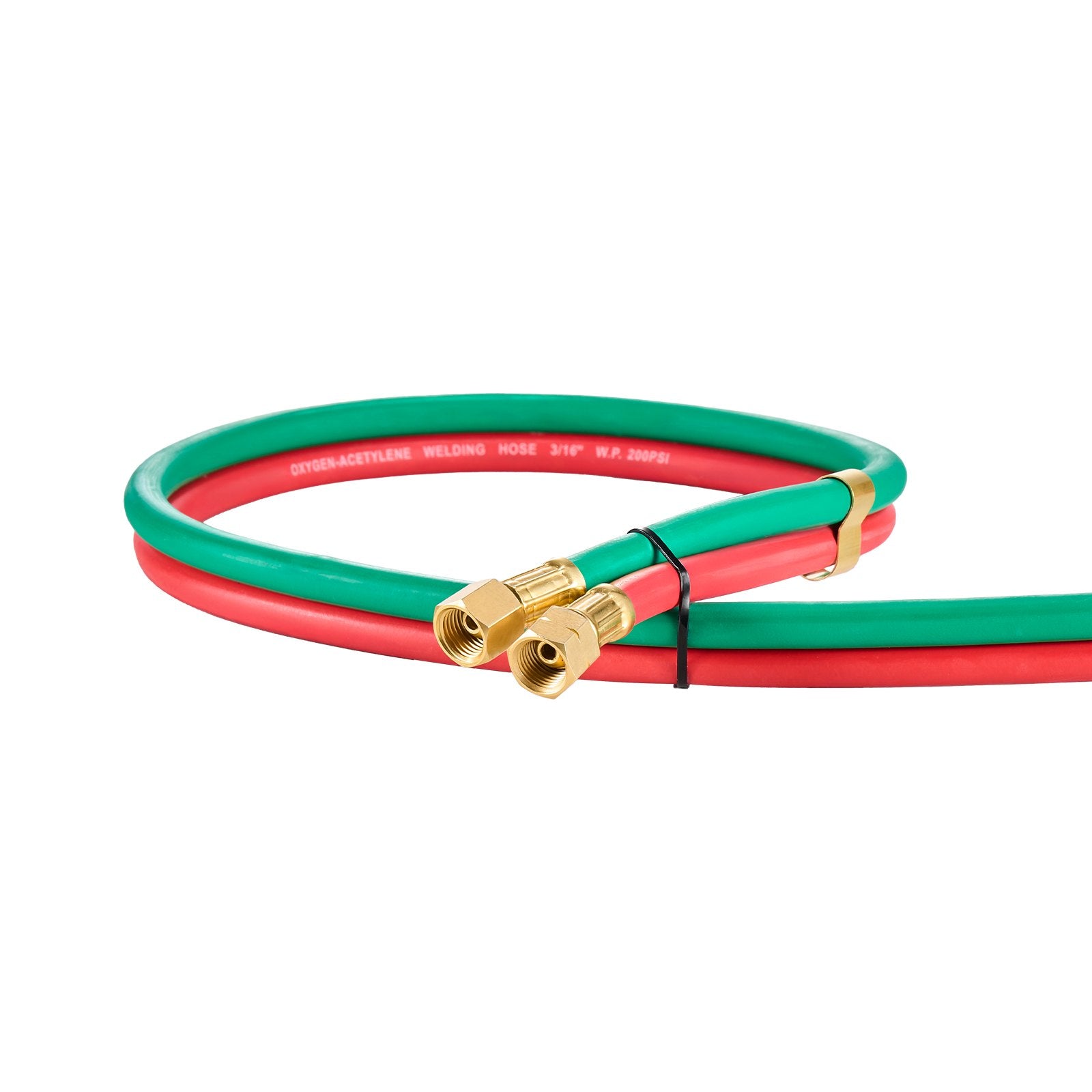 VEVOR Oxygen Acetylene Hose 1/4-Inch x 25FT Oxy Acetylene Hose R Grade 300PSI
