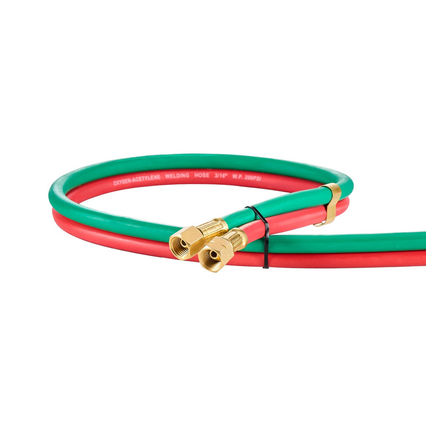 VEVOR Oxygen Acetylene Hose 1/4-Inch x 25FT Oxy Acetylene Hose R Grade 300PSI