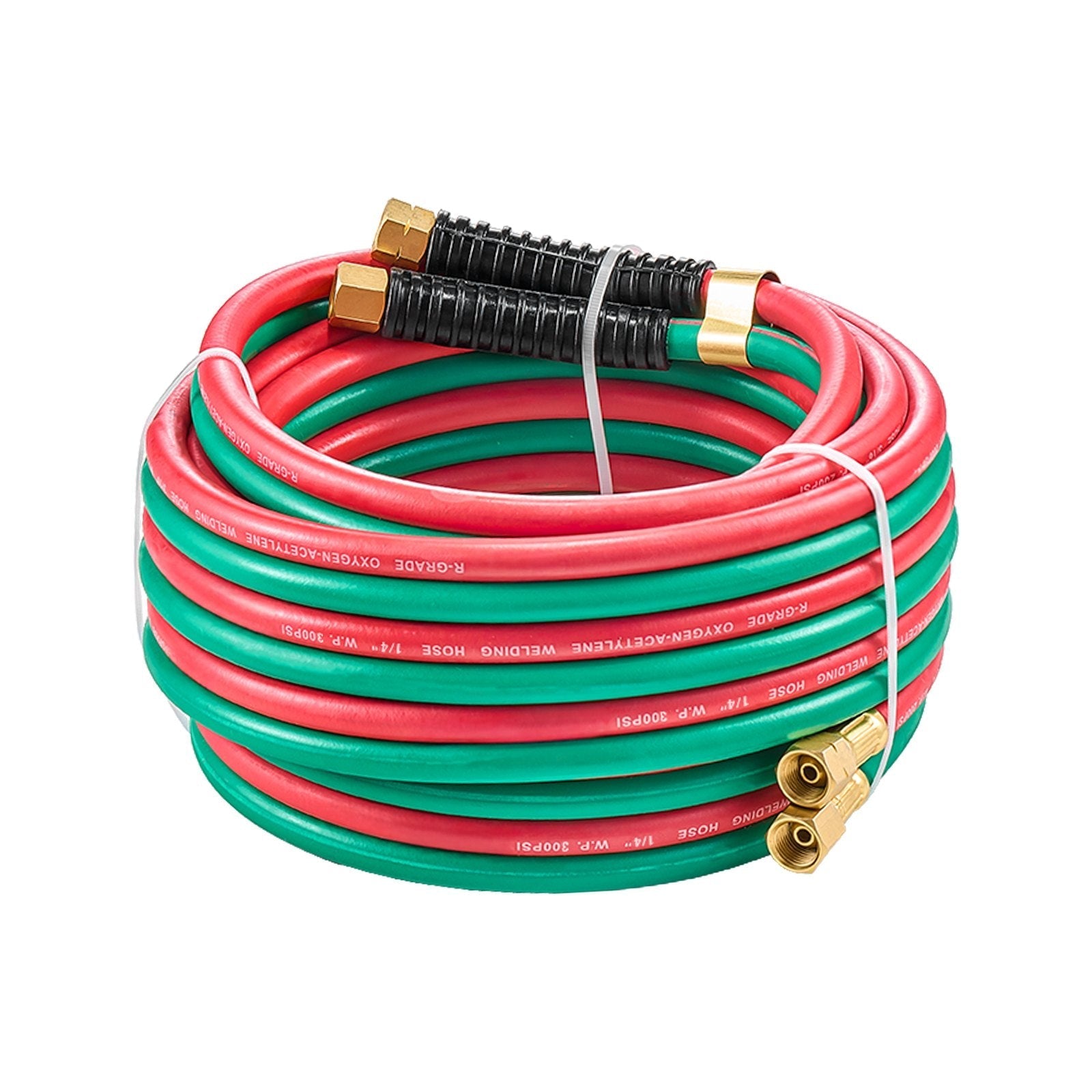 VEVOR Oxygen Acetylene Hose 1/4-Inch x 25FT Oxy Acetylene Hose R Grade 300PSI