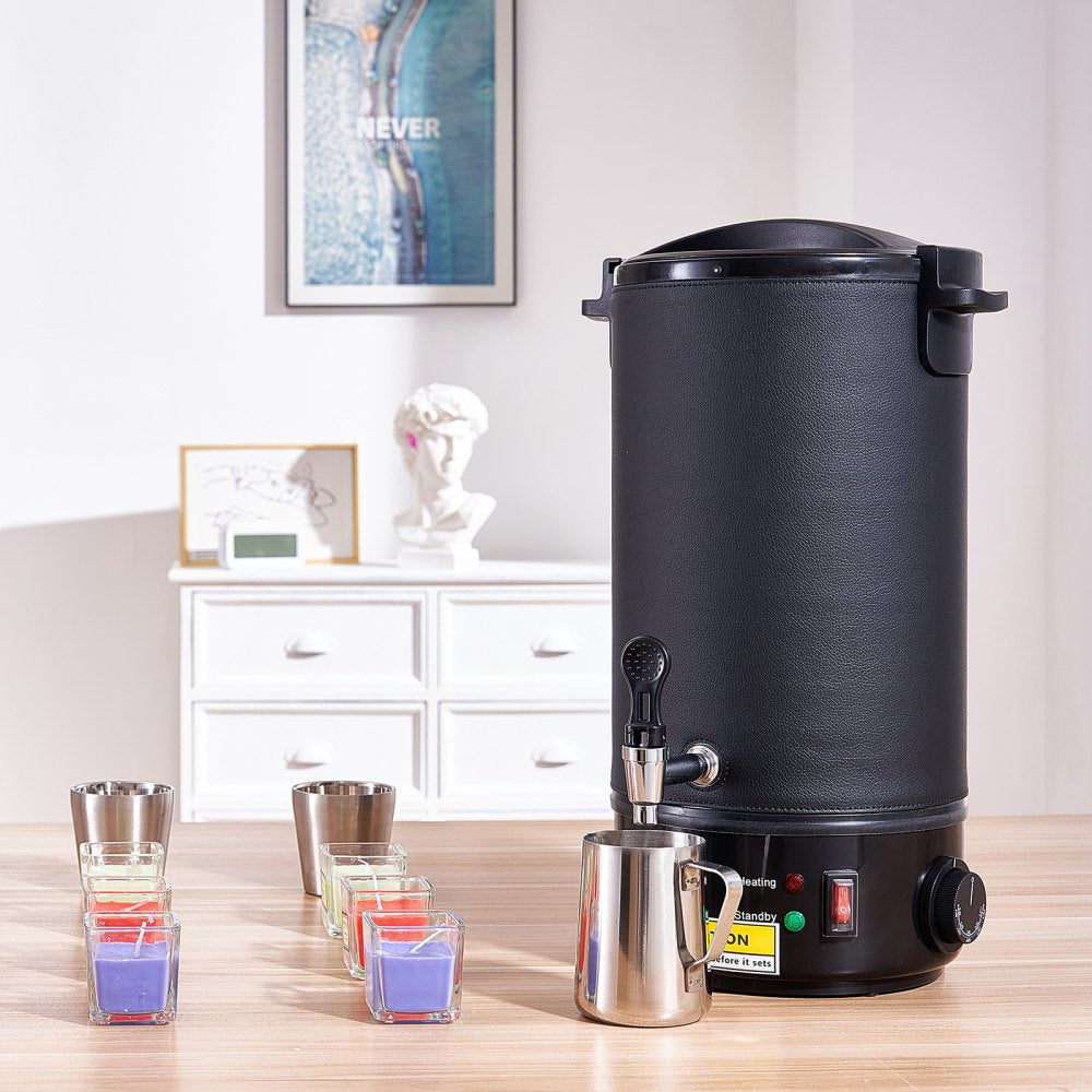 VEVOR Wax Melter for Candle Making, 10Liter Extra Large Electric Wax Melting Pot with Easy Pour Spout & 9-level Temp Control, Easy Clean for Candle Soap Cream Beauty Bulk Production Business or Home