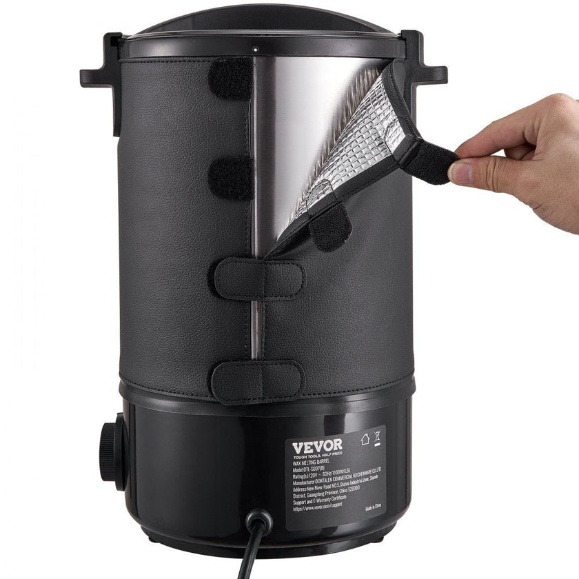 VEVOR Wax Melter for Candle Making, 6.5 Liter Large Electric Wax Melting Pot Easy Pour Spout & 9-level Temperature Control, Easy Clean for Candle Soap Cream Beauty Bulk Production Business or Home