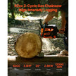 62cc Gas Chainsaw – 20-Inch 3.8 HP Gas Powered Chain Saw for Wood Cutting & Tree Trimming