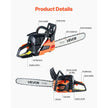 62cc Gas Chainsaw – 20-Inch 3.8 HP Gas Powered Chain Saw for Wood Cutting & Tree Trimming