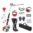 VEVOR 15.7-inch 26CC 2 Cycle Gas Hedge Trimmer, Gas Powered Pole Hedge Trimmer with Dual Sided Dual Action Blade, 270° Adjustable Trimmer Head, Suitable for Trimming Shrubs, Bushes