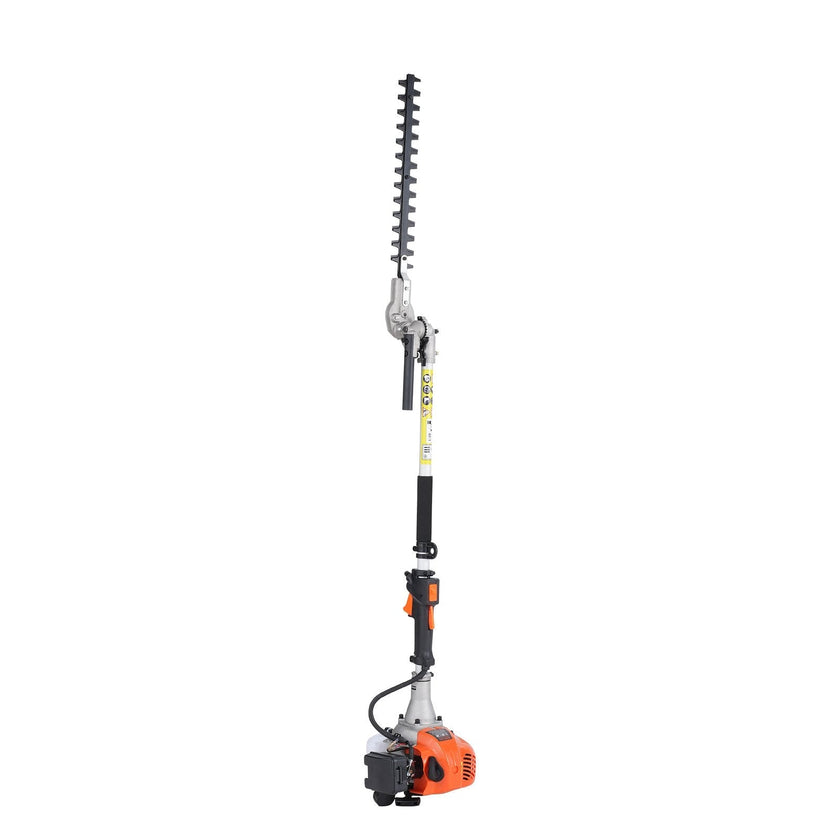 VEVOR 15.7-inch 26CC 2 Cycle Gas Hedge Trimmer, Gas Powered Pole Hedge Trimmer with Dual Sided Dual Action Blade, 270° Adjustable Trimmer Head, Suitable for Trimming Shrubs, Bushes