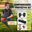 VEVOR 23.2-inch 26CC 2 Cycle Gas Hedge Trimmer, Gas Powered Handheld Hedge Trimmer with Dual Sided Dual Action Blade, 180° Adjustable Trimmer Head, Suitable for Trimming Shrubs, Low Bushes