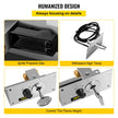 VEVOR Fire Pit Gas Burner Spark Ignition Kit, 300K BTU Fire Pit Ignition System, Stainless Steel Fire Pit Igniter, with 1/2'' Key Valve with Key and Leads & Ground Wire Silver