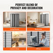 VEVOR Room Divider Japanese Wall Divider 4 Panel Screen for Room Separation
