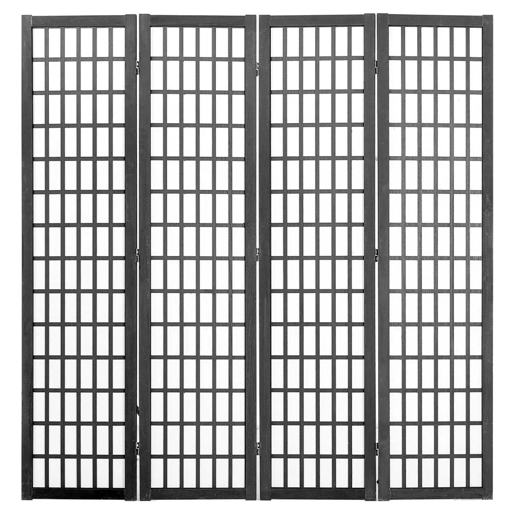VEVOR Room Divider Japanese Wall Divider 4 Panel Screen for Room Separation
