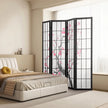 VEVOR Room Divider Japanese Room Screen Divider 4 Panel for Room Separation