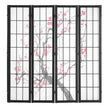 VEVOR Room Divider Japanese Room Screen Divider 4 Panel for Room Separation