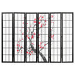 VEVOR Room Divider Japanese Room Screen Divider 6 Panel for Room Separation