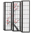 VEVOR Room Divider Japanese Room Screen Divider 6 Panel for Room Separation