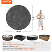 VEVOR 80 Inch Diameter Round Hot Tub Mat, Extra Large Inflatable Hot Tub Pad, Waterproof Slip-Proof Backing, Absorbent Spa Pool Ground Base Flooring Protector Mat Reusable Outdoor & Indoor