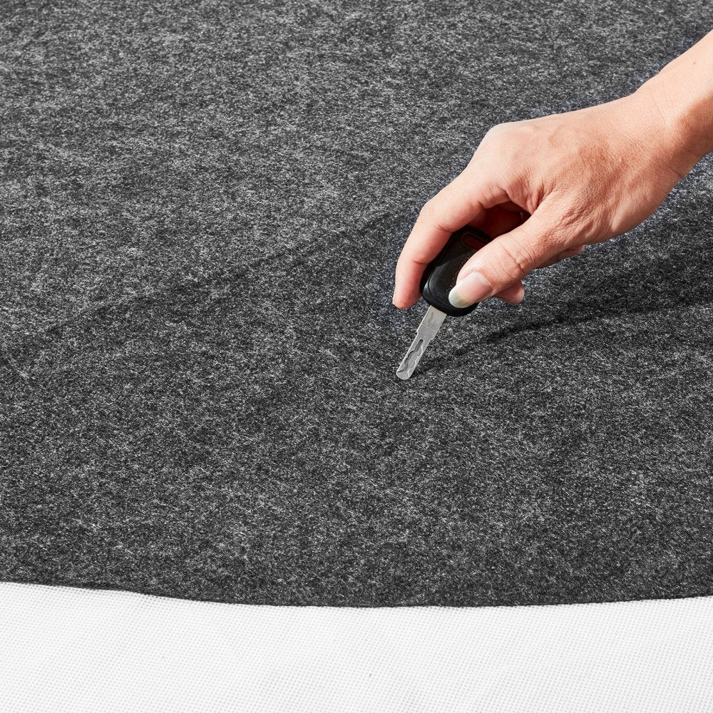 VEVOR 80 Inch Diameter Round Hot Tub Mat, Extra Large Inflatable Hot Tub Pad, Waterproof Slip-Proof Backing, Absorbent Spa Pool Ground Base Flooring Protector Mat Reusable Outdoor & Indoor