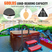 VEVOR Hot Tub Handrail, 360 Rotatable Spa Side Handrail with 35