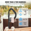 VEVOR Hot Tub Handrail, 360 Rotatable Spa Side Handrail with 48