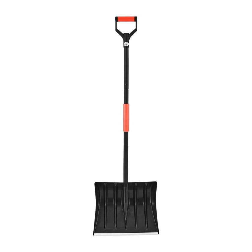VEVOR Snow Shovel for Driveway, 17 in Wide Plastic Snow Shovel with D-shaped Handles & Aluminum Blade, Large Capacity Snowplow Shovels, Lightweight Snows Removal Tool for Garden Car Camping