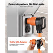 VEVOR 50 Amp 75 ft RV Extension Cord with 15A Adapter, NEMA 14-50P to 14-50R, 7500W Heavy-Duty Power Cord