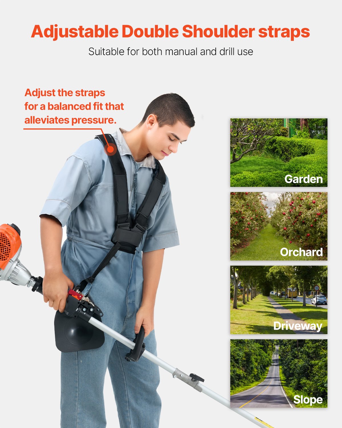 VEVOR Cordless String Trimmer 16.9