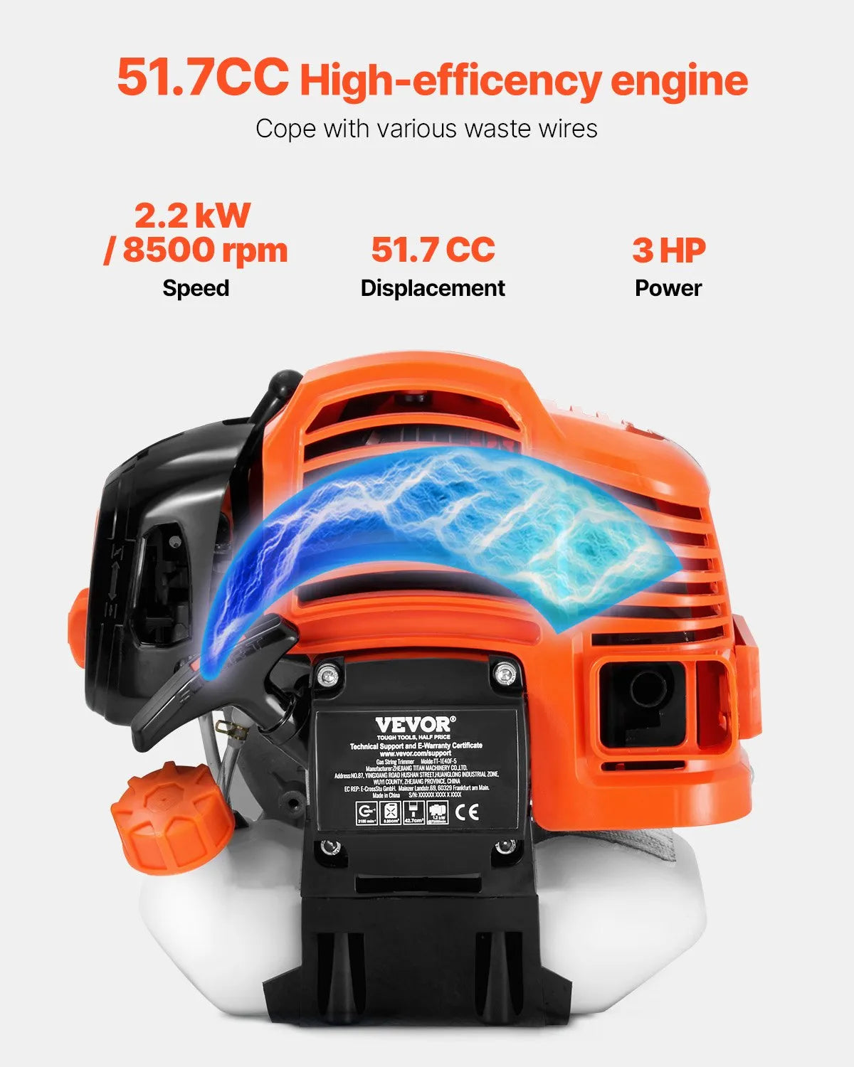 VEVOR Cordless String Trimmer 16.9