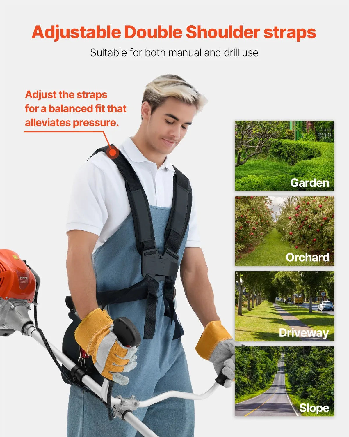 VEVOR Cordless String Trimmer 16.9