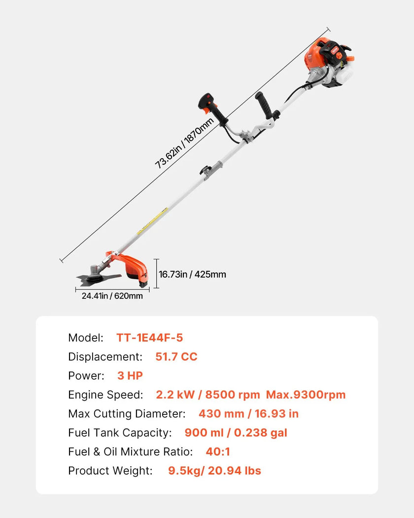 VEVOR Cordless String Trimmer 16.9