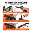 VEVOR Tiller Cultivator Gas Powered, 31CC 4-Stroke Garden Cultivator, Tiller with 4 Steel Adjustable Front Tines for Lawn, Garden and Field Soil Cultivation