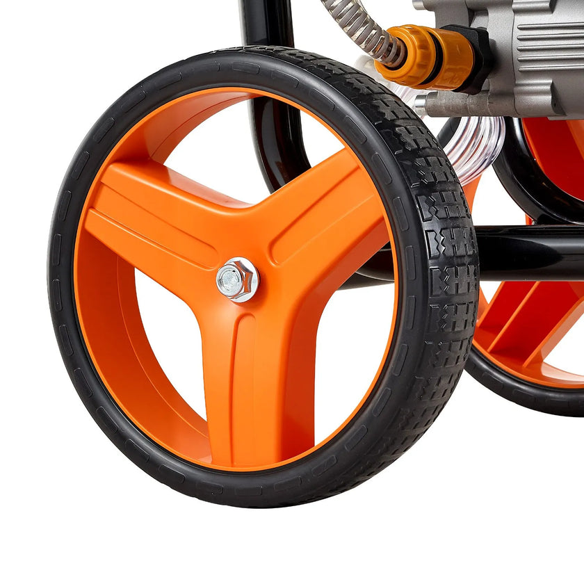 Gas Pressure Washer 2900 PSI 1.85 GPM, Aluminum Pump, 4 Nozzles, 26 ft Hose, Gas Powered Cleaner for Driveways, Cars & Patios
