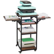 VEVOR Heat Press Table with Charging Station 4 Tier Movable Heat Press Stand