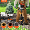 VEVOR Post Hole Digger, 43cc 1250W Auger Post Hole digger, Gas Powered Earth Digger with 8