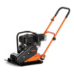 VEVOR Plate Compactor, 6.5 HP 196CC Gas Engine 5,600 VPM, 4,200 lbs Force Vibratory Compaction Tamper with 22.1 x 15.9 in Plate for Walkways, Patios, Asphalts, Paver Landscaping, EPA & CARB Compliant