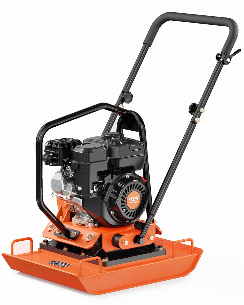 VEVOR Plate Compactor 7.0 HP Engine 432 sq. in Plate 5400 RPM Ground Compactor