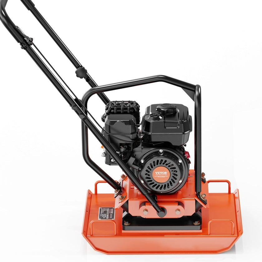 VEVOR Plate Compactor 7.0 HP Engine 432 sq. in Plate 5400 RPM Ground Compactor