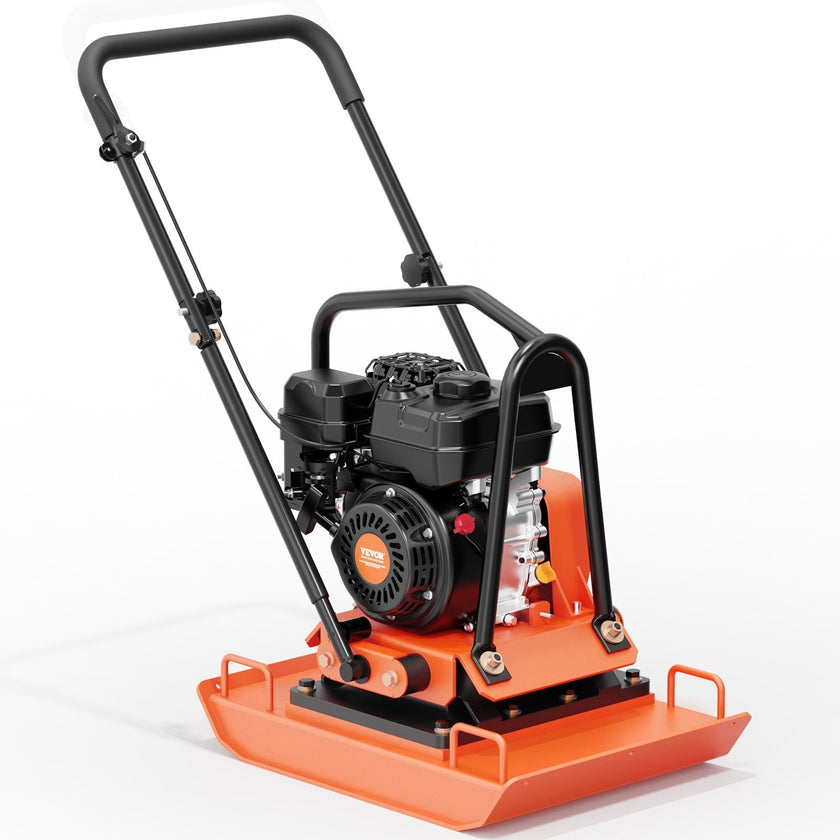VEVOR Plate Compactor 7.0 HP Engine 432 sq. in Plate 5400 RPM Ground Compactor