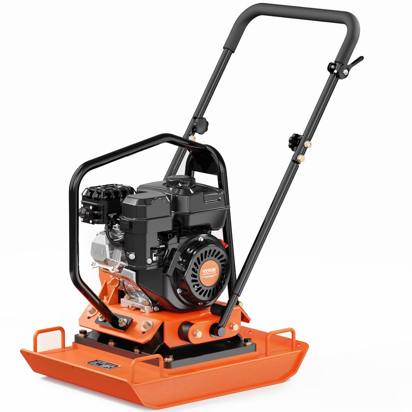 VEVOR Plate Compactor 7.0 HP Engine 432 sq. in Plate 5400 RPM Ground Compactor